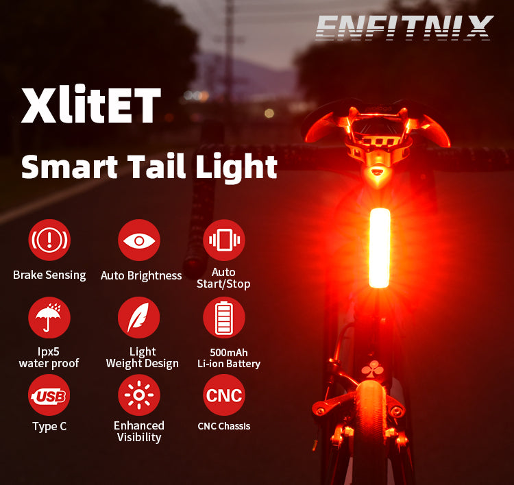 Enfitnix XlitET Smart Bicycle Tail Light