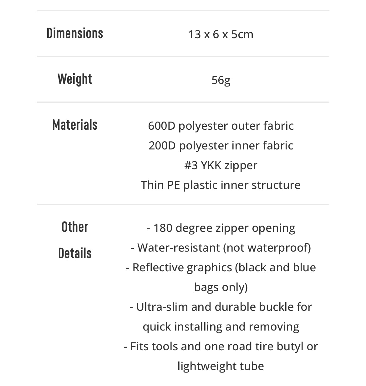 Post Carry Saddle Bag