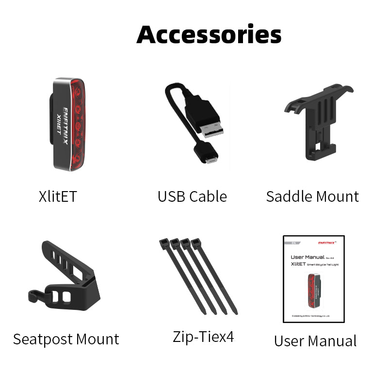 Enfitnix XlitET Smart Bicycle Tail Light